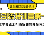 卓凡引流特训营第一期:高手零成本引流秘籍和操作技巧,让你精准流量倍增-网赚资源网