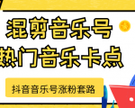 抖音音乐号涨粉套路，音乐号涨粉之混剪音乐号【热门音乐卡点】-网赚资源网