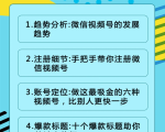 视频号运营实战课2.0，目前市面上最新最全玩法，快速吸粉吸金（10节视频）-网赚资源网