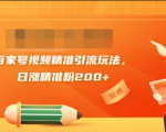 黄岛主引流课:百家号视频精准引流玩法,日涨精准粉200+-网赚资源网