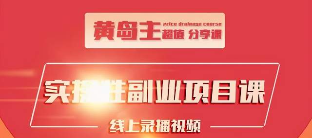 黄岛主实操性小红书副业项目，教你快速起号并出号，万粉单价1000左右 - 网赚资源网-网赚资源网