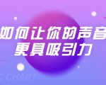 刘琪·如何让你的声音更具吸引力(20节课-完结)-网赚资源网
