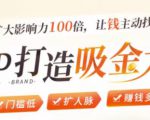 IP打造吸金术:0基础0资源,也能扩大影响力100倍,让钱主动找你!-网赚资源网