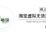 龟课·淘宝虚拟无货源电商5期,全程直播 现场实操,一步步教你轻松实现躺赚-网赚资源网
