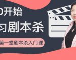 红娘子·从0开始学习剧本杀,你的第一堂剧本杀入门课 简单易懂 市场需求大-网赚资源网