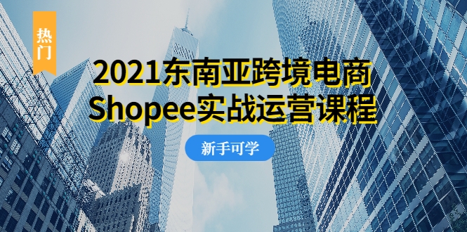 2021东南亚跨境电商Shopee实战运营课程，0基础、0经验、0投资的副业项目 - 网赚资源网-网赚资源网