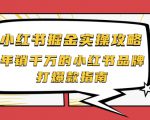 小红书掘金实操攻略,年销千万的小红书品牌打爆款指南-网赚资源网