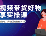 短视频带货好物分享实操课：快速起号，升级版防搬运剪辑-网赚资源网