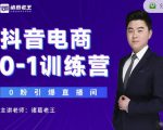 诸葛老王抖音电商0-1训练营,从0开始轻松破冷启动,引爆直播间-网赚资源网