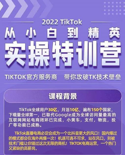 Seven漆·2022Tiktok从小白到精英实操特训营，带你掌握Tiktok账号运营 - 网赚资源网-网赚资源网