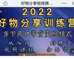 萌飞好物·2022抖音好物分享训练营,当下风口带货变现模式,从入门到精通-网赚资源网