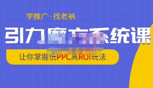 老衲·引力魔方系统课，让你掌握低PPC高ROI玩法，价值299元 - 网赚资源网-网赚资源网