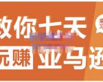 晟尧跨境·教你七天玩赚亚马逊,教你轻松玩赚亚马逊,适合小白学习-网赚资源网