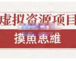 摸鱼思维·虚拟资源掘金课,虚拟资源的全套玩法 价值1880元-网赚资源网