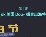TikTok美国Dou+掘金出海特训营,美国dou+成功投放95%-网赚资源网