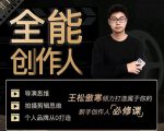 王松傲寒·全能创作人思维课,帮你打造创作人IP,全面提升导演思维-网赚资源网