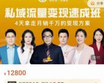 桔子会·私域流量变现速成班，4天拿走月销千万的变现方案 价值12800元-网赚资源网