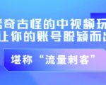 不讲李·稀奇古怪的冷门中视频冷门玩法,让你的账号脱颖而出,成为流量刺客!(图文+视频)-网赚资源网