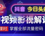 嚴如意·中视频影视解说—掌握流量密码，自媒体运营创收，批量运营账号-网赚资源网