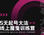 大播·五天起号魔鬼训练营,告别光学不练,逼自己上车,成败与否,5天拿到结果-网赚资源网