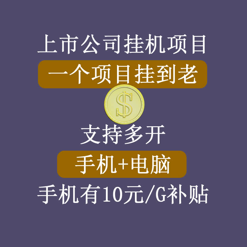 正规挂机项目，支持手机电脑一起挂，支持虚拟机多开，可以挂到老 - 网赚资源网-网赚资源网
