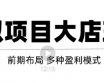 虚拟项目月入几万大店玩法分享，多店操作利润倍增（快速起店盈利）-网赚资源网