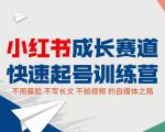 小红书成长赛道快速起号训练营,不露脸不写长文不拍视频,0粉丝冷启动变现之路-网赚资源网