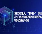 SEO四大“神补”训练营,小白快速获取可观的谷歌流量,轻松做外贸-网赚资源网