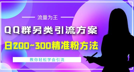 价值888的QQ群另类引流方案，半自动操作日200~300精准粉方法【视频教程】 - 网赚资源网-网赚资源网