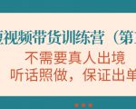 视频带货训练营，不需要真人出境，听话照做，保证出单（第11期）-网赚资源网