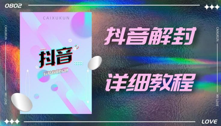 外面一直在收费的抖音账号解封详细教程，一百多个解封成功案例【软件+话术】-网赚资源网