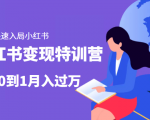 小红书变现特训营:带你快速入局小红书,从0到1月入过万-网赚资源网
