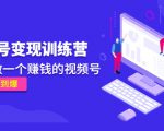 《视频号变现训练营》带你做一个赚钱的视频号,佣金赚到爆-网赚资源网