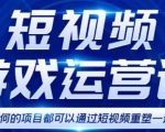 短视频游戏赚钱特训营，0门槛小白也可以操作，日入1000+-网赚资源网