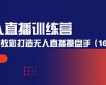 无人直播训练营：手把手教您打造无人直播操盘手（16节课时）-网赚资源网