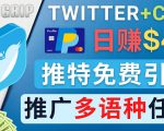 通过Twitter推广CPA Leads,日赚46.01美元 - 免费的CPA联盟推广模式-网赚资源网