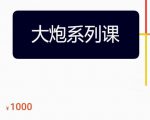 大炮拼多多运营系列课,各类玩法合集,拼多多运营玩法实操-网赚资源网