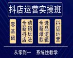 他创传媒·抖音小店系统运营实操课，从零到一系统性教学，抖店日出千单保姆级讲解-网赚资源网