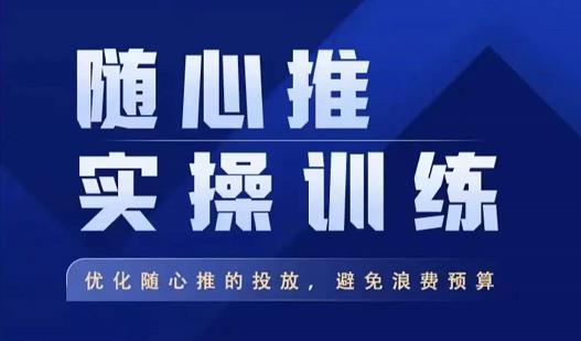 飞哥·随心推实操训练，优化随心推投放，避免浪费预算 - 网赚资源网-网赚资源网