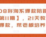 108将淘系爆款陪跑营【第11期】,21天教运营打爆款,帮老板培养运营-网赚资源网