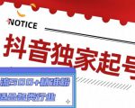 抖音独家起号,一天引流500+精准粉,适合各类行业(9节视频课)-网赚资源网