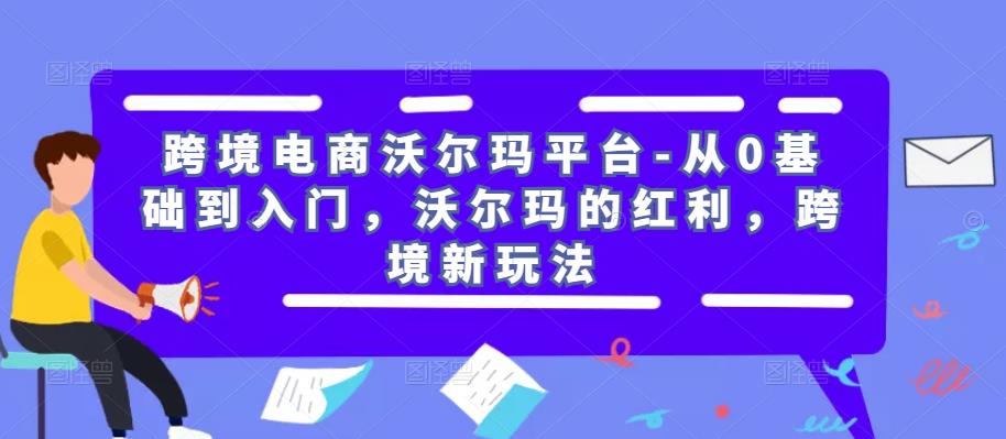 跨境电商沃尔玛平台-从0基础到入门，沃尔玛的红利，跨境新玩法 - 网赚资源网-网赚资源网