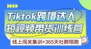 Tiktok海外精选联盟短视频带货百单训练营，带你快速成为Tiktok带货达人-网赚资源网