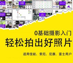 0基础摄影入门，轻松拍出好照片（适用佳能、索尼、尼康、富士用户）-网赚资源网