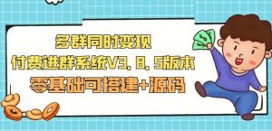 市面卖1288的最新多群同时变现付费进群系统V3.8.5版本(零基础可搭建+源码)-网赚资源网