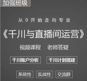 阳光哥·千川图文与直播间运营,从0开始走向专业,包含千川短视频图文、千川直播间、小店随心推-网赚资源网