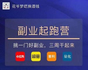 花爷-副业起跑营第2期,挑一门好副业,三周干起来(闲鱼|小红书|量化|套利)-网赚资源网