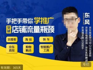 手把手带你学京东推广,突破店铺流量瓶颈,京搜客海投快车购物触点京东直投智能推广工具等-网赚资源网