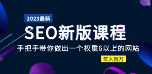 2023某大佬收费SEO新版课程:手把手带你做出一个权重6以上的网站,年入百万-网赚资源网
