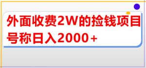 外面收费2w的直播买货捡钱项目,号称单场直播撸2000+【详细玩法教程】-网赚资源网